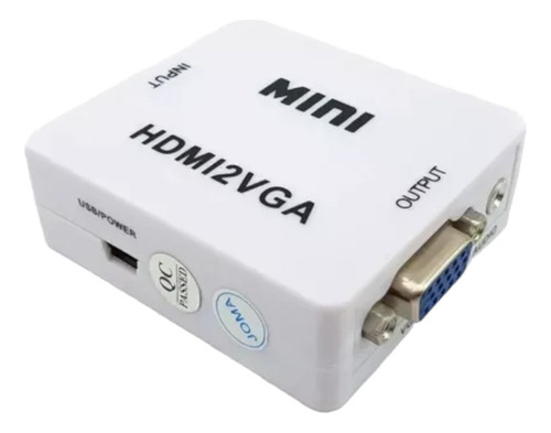 Caja Convertidora De Video De Vga A Hdmi Resolu. 720p/1080p