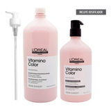 Loreal Vitamino Color Kit Shampo 1500ml + Enjuague 750ml