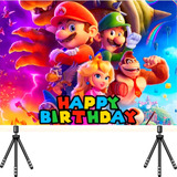 Tela De Fondo Cumpleaños Super Mario Bros Movie Decoración