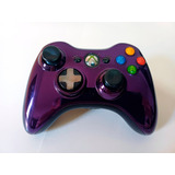 Controle Xbox 360 Cromado Roxo - Chrome Series Ed. Especial