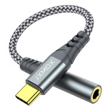 Adaptador Usb C A Jack Jxmox Usb-c 3,5 Mm Para iPad Para Gal