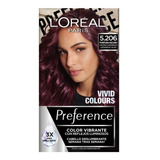 Tinte Preference Loréal Alto Brillo 5.206 Púrpura Oscuro 