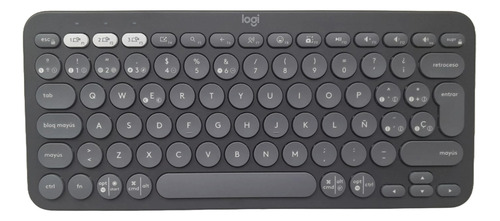 Teclado Bluetooth Logitech Pebble Keys 2 K380s Qwerty 