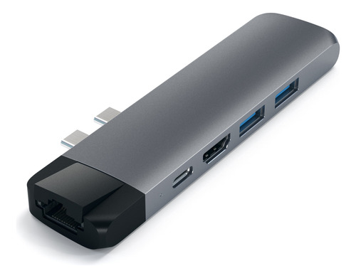 Hub Adaptador Usb-c /usb 3.0/ Red/ Hdmi 4k/ Satechi Oficial