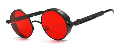 Lentes De Sol Steampunk Vintage Metal, Estuche+ Limpiador.