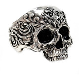 Anillo Calavera Mexicana Sin Mandibula Plata 925