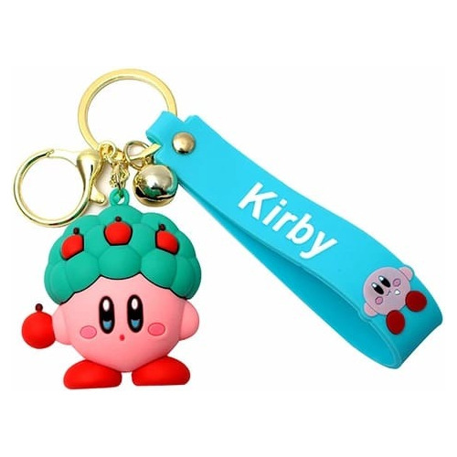 Llavero Goma Kirby Videojuego Nintendo Gamer Con Correa