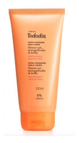 Crema Iluminadora De Cuerpo Mango Rosa Tododia Natura 200 Ml