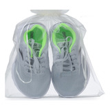 Kit 100 Saco Organza Branco Calçados Sapato 25x40