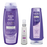 Kit Shampoo + Mascara + Suero Bottox Keratin Lifting Kleno