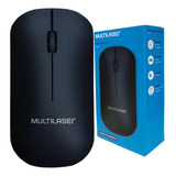 Mouse Sem Fio Ergonômico Usb 1200dpi 2,4ghz Multilaser Preto