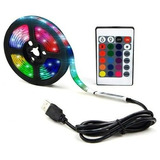 Fita Led Usb Colorida Rgb Controle Remoto 3m Tv Pc E Monitor