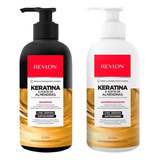  Shampoo & Acondicionador Revlon Keratina Con Almendras 700ml