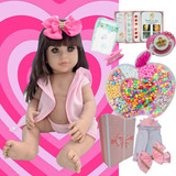 Boneca Bebê Reborn Promoção Kit Miçangas 1000 Peças Completo