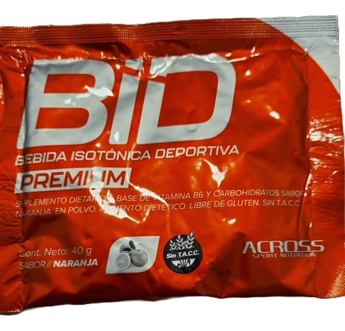 Suplemento - Bebida Isotónica Deportiva Bid Across X24