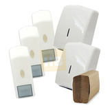 3 Dispenser De Jabon,  2 Dispenser De Toalla Y 1 Caja Beige