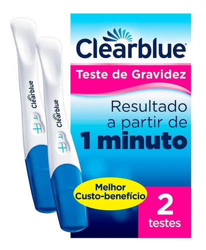 Teste Gravidez Clearblue Plus 2 Unidades Detecção Rapida