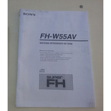 Manual Som Sony Fh-w55av Mini System