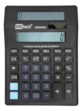 Calculadora De Mesa Comercial Escritório Display 12 Digitos