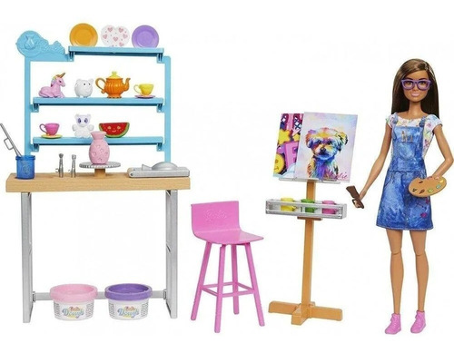 Barbie Wellness Studio De Arte Criativo - Mattel Hcm85