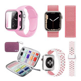 Kit Para Apple Watch (5 Productos): Bolsa, 3 Correas Y Case