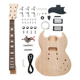 Dbl Kit De Guitarra Electrica Diy, Estilo Sg De 6 Cuerdas Pa