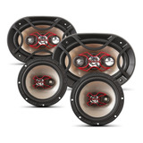 Alto Falante Bravox Facil 6 + Triaxial Quadriaxial 6x9 Kit