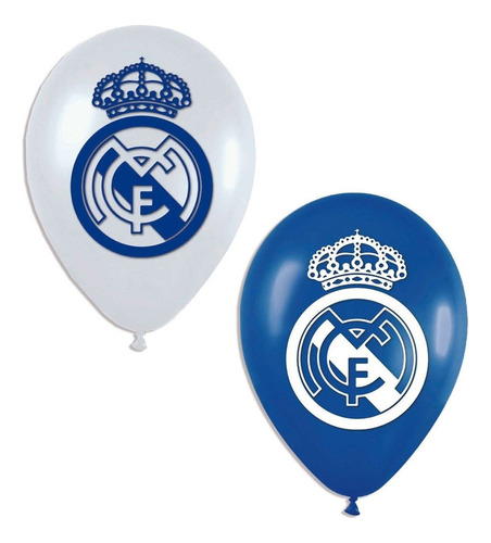 Globos Bombas Estampados X20u Real Madrid