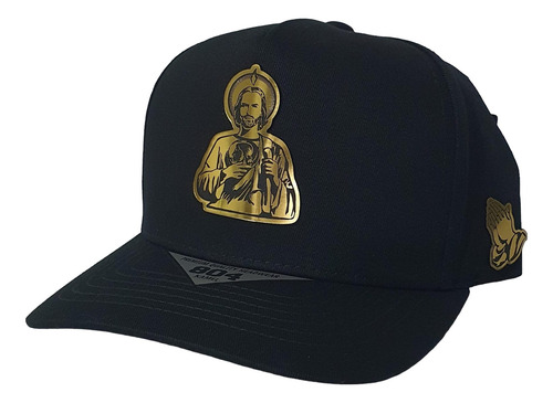 Gorra San Judas Tadeo Platinum Negra Camuflajeada