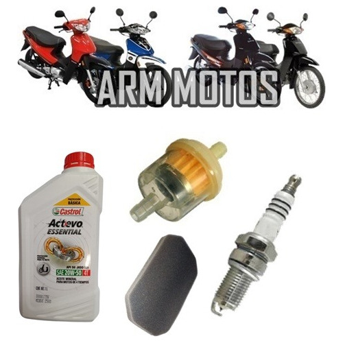 Gilera Smash 110 - Aceite + Bujia + Filtro Nafta - Arm Motos