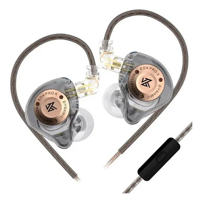 Auriculares In Ear Kz Edx Pro X Con Micrófono Color Gris | MercadoLibre