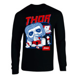 Camiseta Manga Larga Thor Avengers Pop Fk Camibuso Sueter