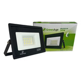 Refletor De Led Smd Holofote 30w Bivolt Luz Branco Quente Amarelo 3000-3500k Ip66 - Green Age