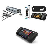 Pack Accesorios Elite Steam Deck - Dock + Funda + 2 Micas