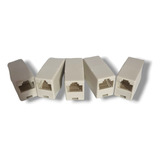 Pack 5 Conectores Copla Rj45 Cat5/cat6 Lan Hembra Red