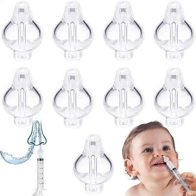8pcs Punta Suave Para Lavado De Nariz Y Orejas, Lavado De Or