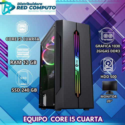 Gamer  Intel Core I5/4 Gn 12 En Ram Ssd 240 Gb Grafica 1030