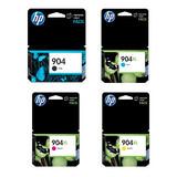 Combo Hp 904xl 3 Colores + 904 Negro Original Hp 6970 6900