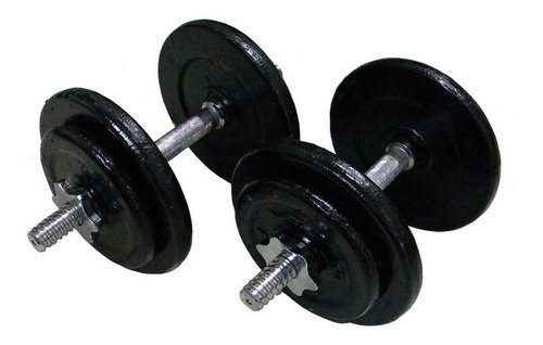 Pesas Mancuernas Kit + 60lbs Juego Discos Ejercicio Gimnasio