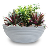 1 Vaso D Planta Bacia P/ Rosa Jasmim Lobelia Orquideas 40x14