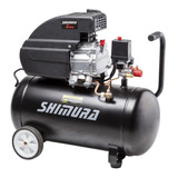 Compresor De Aire Eléctrico Portátil Shimura Aac-wc2 Monofásico 50l 2.5hp 220v 50hz Negro