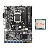 Placa Base B75 Usb Eth Mining Y Cpu G2020 12 X Pcie A Usb LG