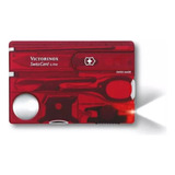 Cortapluma Victorinox Swiss Card Lite Color Roja Con 13 Herramientas