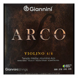 Cuerdas Para Violin 4 Cuartos  Giannini Avva 