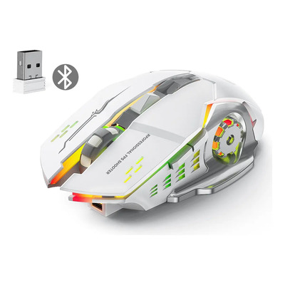 Mouse Inalámbrico K SNAKE SG008 Recargable 2.4GHz\u002FBluetooth Ergonómico LED | MercadoLibre