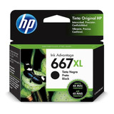 Cartucho De Tinta Hp 667xl  Preto