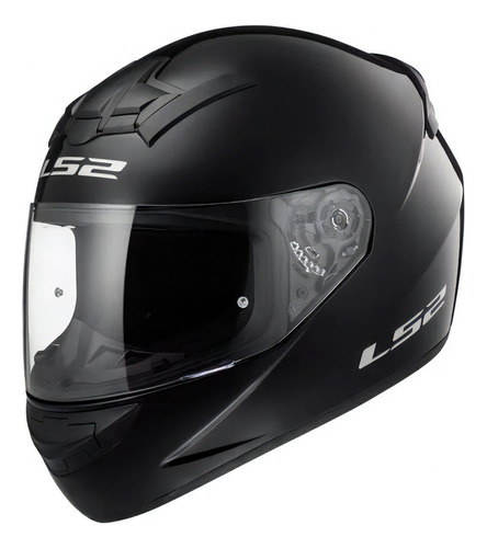 Jm-motors Nuñez Casco Moto Integral Ls2 352 Negro Brillante Diseño Solid Tamaño Del Casco L 59-60cm