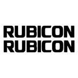 2 Sticker Rubicon Silueta Calcomania Vinil 