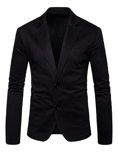 Chaqueta De Pana Con Cuello Liso Y Corte Entallado Para Homb