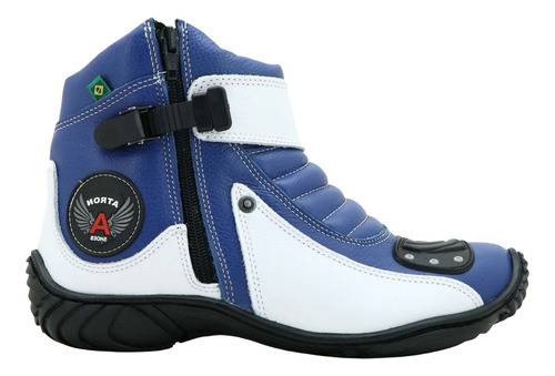 Bota Motociclista Couro Unissex Semi-impermeável Chuva Prime